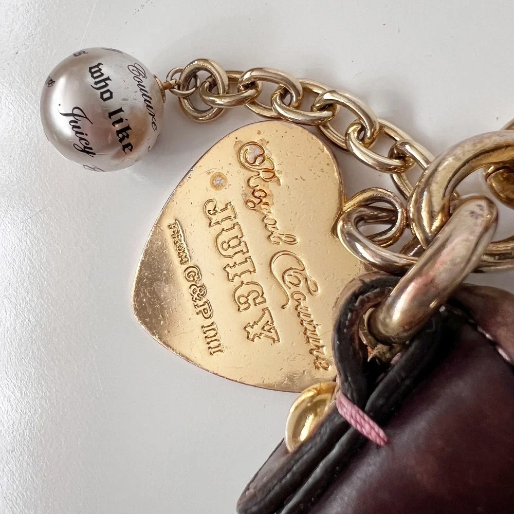 Vintage Y2K Juicy Couture Hobo Bag Small Pink Velour Leather Juicy Pretty Thing